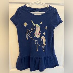 Unicorn Girls Top Osh Kosh, Size 7
